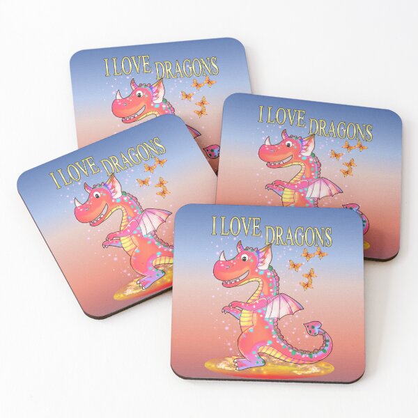 Item preview, I Love Dragons, fantasy card designed and sold by LoneAngel.