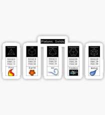 Autocollant platonicien solide