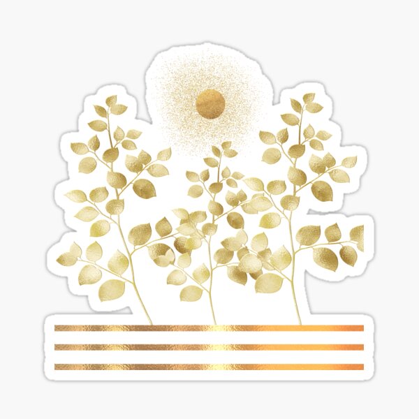 Item preview, Gold Sun Leaves designed and sold by BellaEstela.
