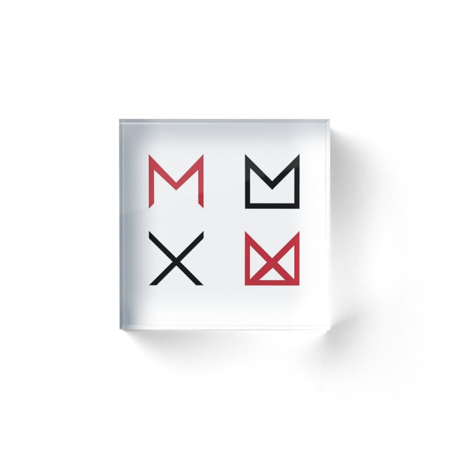 "Monsta X Monbebe Logo" Acrylic Blocks by thinkkpop | Redbubble