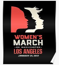 Womens March On Los Angeles Poster
