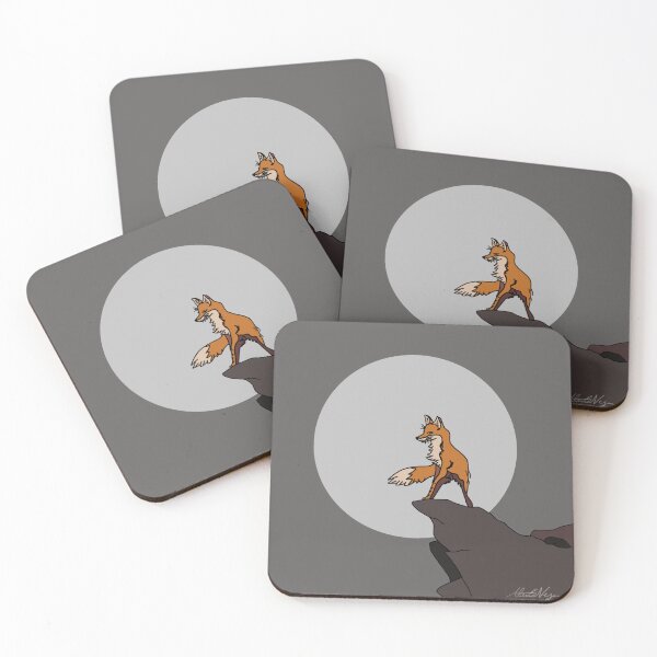 Item preview, full moon with fox on ledge designed and sold by Alec Buchan.