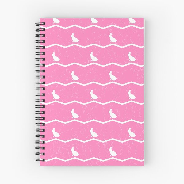 Item preview, White rabbits on pink. designed and sold by Alla Rinchino.