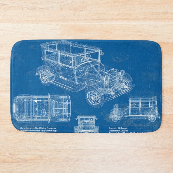 Item preview, Ford Model A Vintage Blueprint designed and sold by Tomraze.
