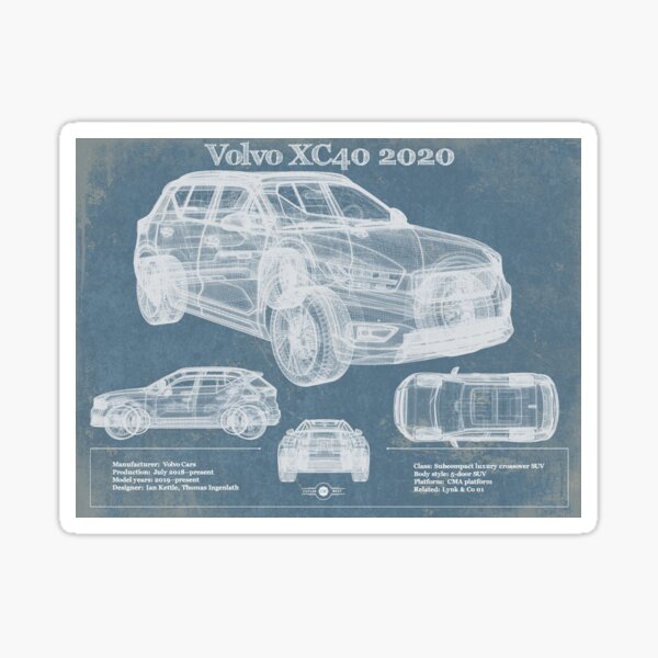 Autospiegel Aufkleber für Volvo XC40, Vinyl Rückspiegel-Aufkleber