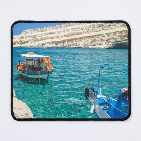 Item preview, Boats in Matala Heraklion  designed and sold by allincrete.