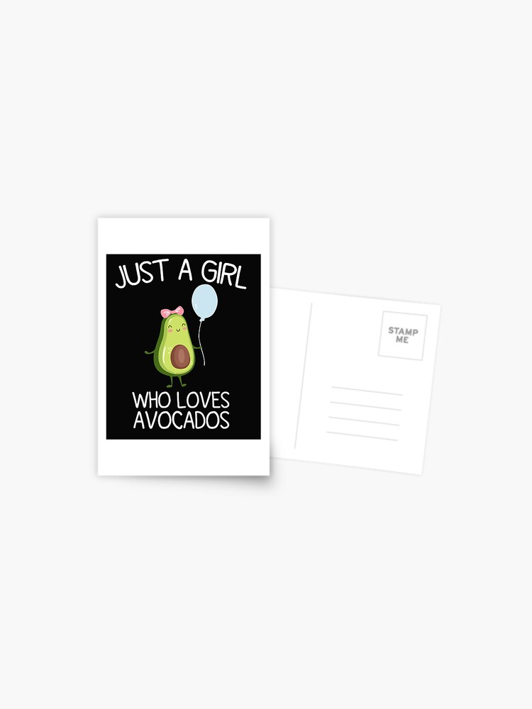 Just A Girl Who Loves Avocado T-Shirt Girls Funny Vegan Gift Just A Girl Who Loves Avocado T-Shirt Girls Funny Vegan Gift