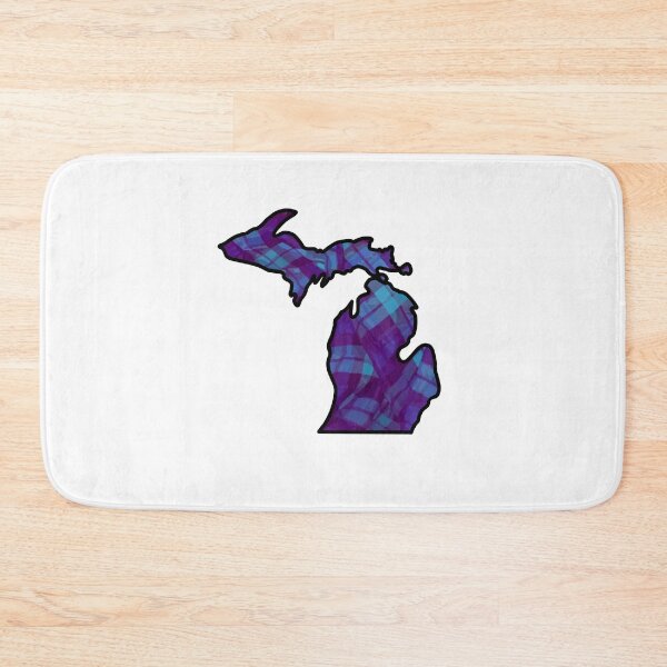 Item preview, Michigan Color Block: Folded Purple Plaid designed and sold by doodle-mittens.