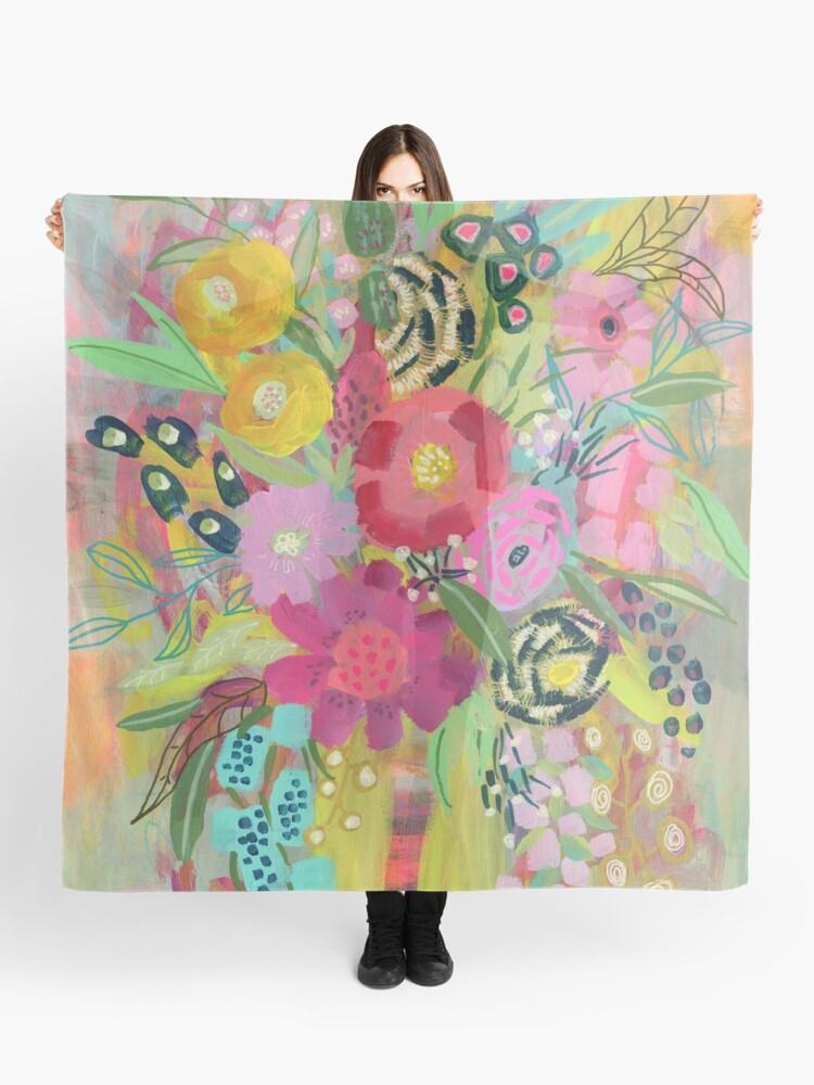 Thumbnail 1 of 3, Scarf, kaleidoscope designed and sold by suzanneallard.