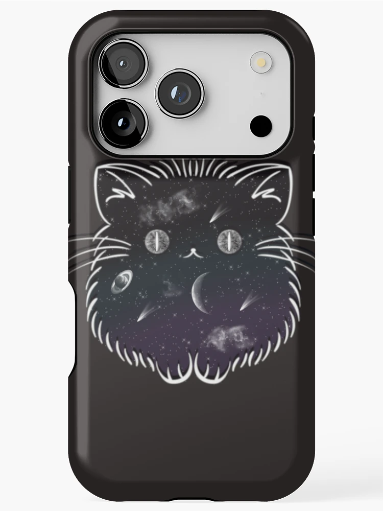 Thumbnail 1 of 4, iPhone Case, Space kitty designed and sold by Raelynn-Ruddell.
