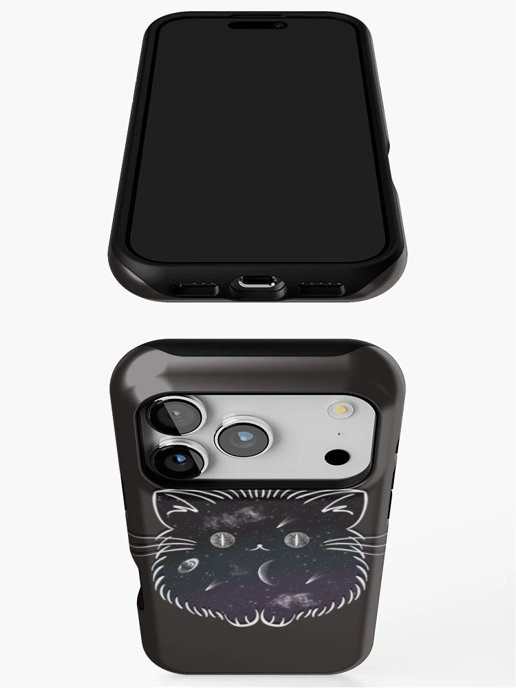 Thumbnail 3 of 4, iPhone Case, Space kitty designed and sold by Raelynn-Ruddell.