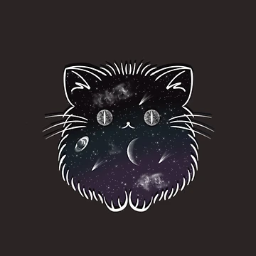 Artwork thumbnail, Space kitty by Raelynn-Ruddell