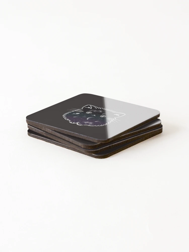 Thumbnail 4 of 5, Coasters (Set of 4), Space kitty designed and sold by Raelynn-Ruddell.