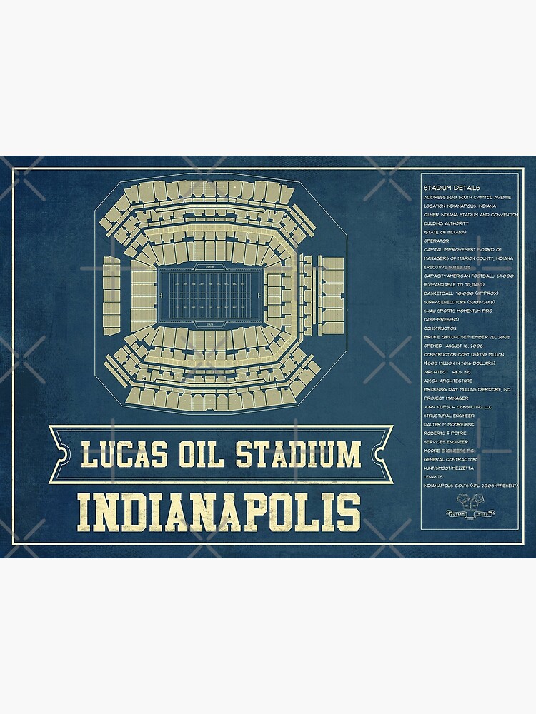 Lucas Oil Stadium - Indianapolis Colts Art Print - the Stadium Shoppe