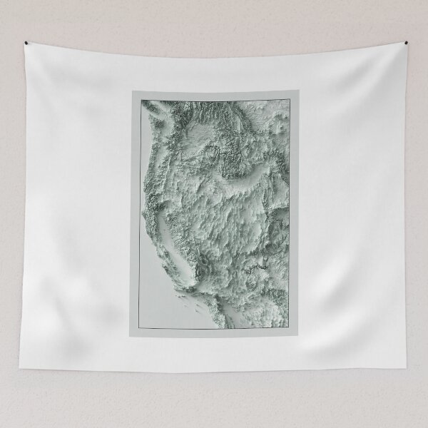 Item preview, Western United States Relief Map 3D digitally-rendered designed and sold by ThinkAboutMaps.