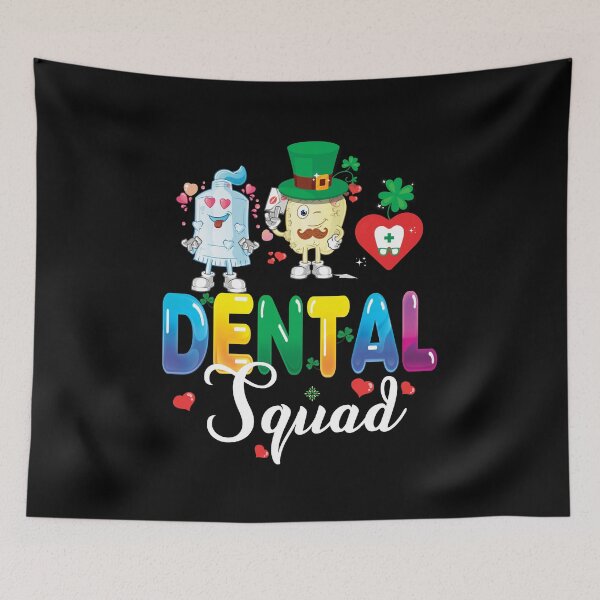 Artikelvorschau, Dental Squad Valentine Assistenzzahnarzt St. Patricks Day Irish entworfen und verkauft von PrintOfi.