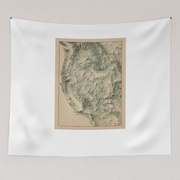Item preview, Western United States Relief Map 3D digitally-rendered designed and sold by ThinkAboutMaps.