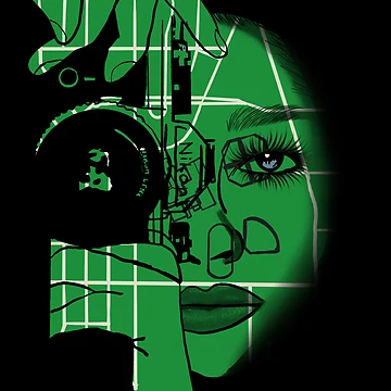 Artwork thumbnail, Face map by Raelynn-Ruddell