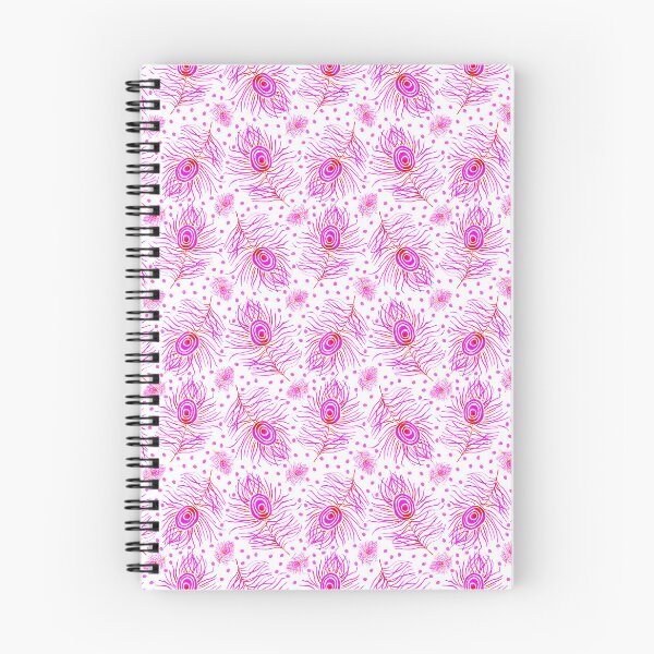 Item preview, Pink Peacock Feather on White Background designed and sold by MarcyBrennanArt.