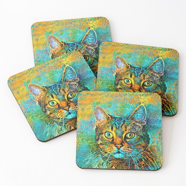 Item preview, DeepStyle abstraction cat designed and sold by blackhalt.