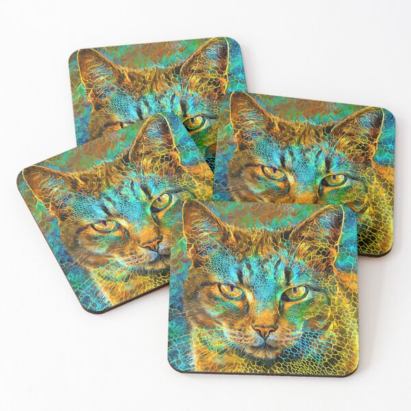 Item preview, DeepStyle abstraction cat designed and sold by blackhalt.