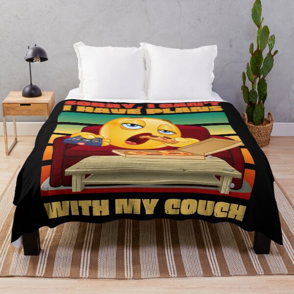 Item preview, Funny Omoji Couch Potato Design/ Sorry I Cant, I Have Plans With My Couch designed and sold by Designs By YL.