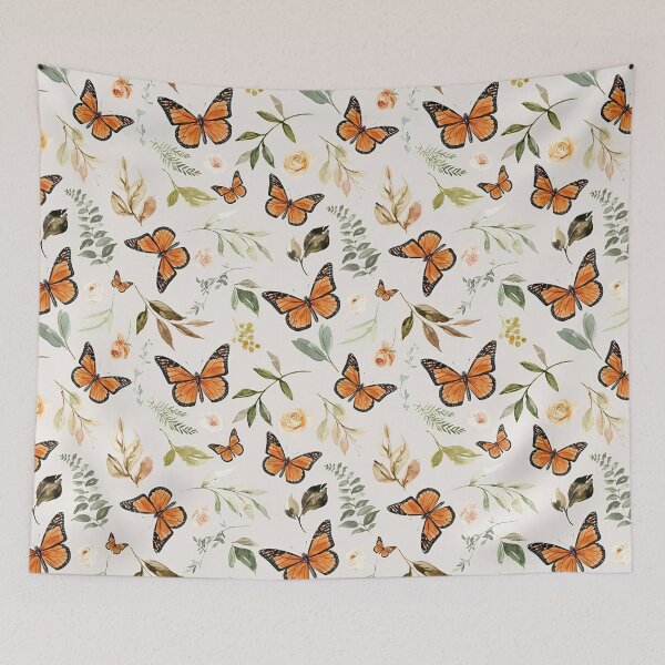 Item preview, Vintage Watercolor Butterflies Floral  designed and sold by LittleShop79.
