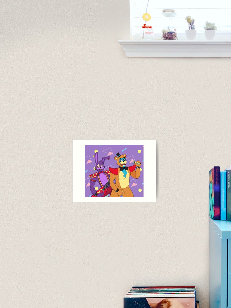 FNAF Glamrock Bonnie 5x7in Art Print 