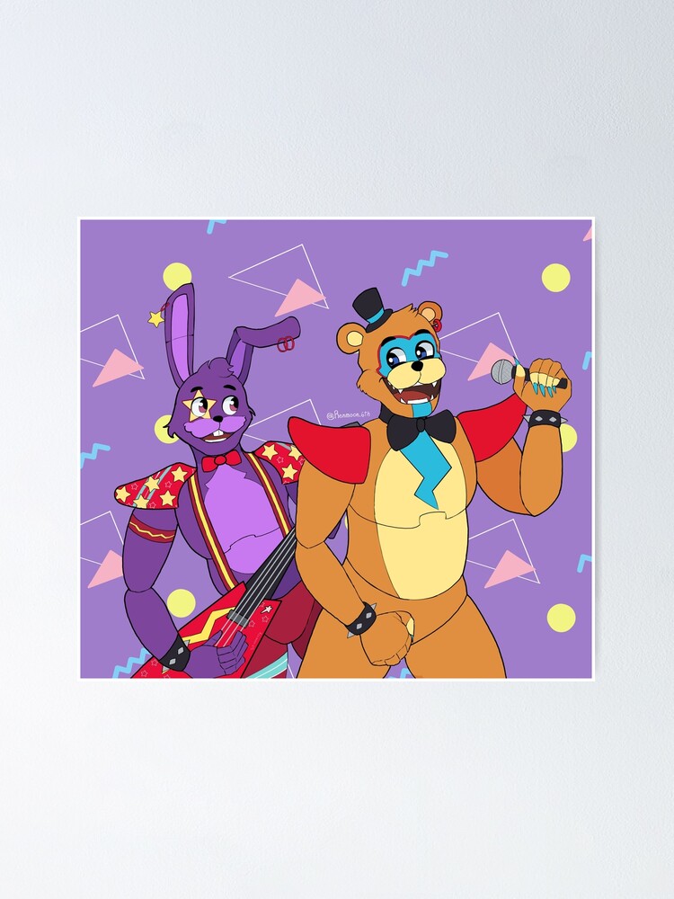 Glamrock Freddy (Security Breach) Fnaf Poster/ Art Print