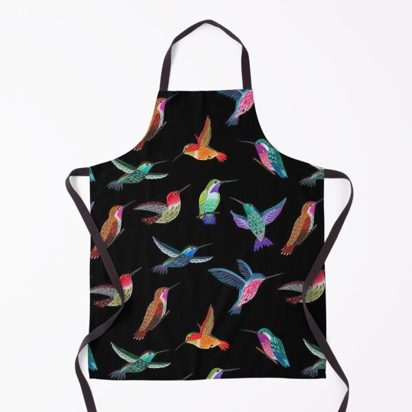 Item preview, Colorful Hummingbirds On Black designed and sold by LittleShop79.