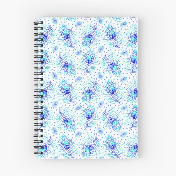 Item preview, Blue Peacock Feather on White Background designed and sold by MarcyBrennanArt.