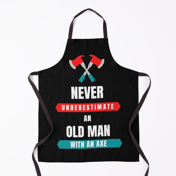 Item preview, Never Underestimate An Old Man With An Axe - Mighty Axe Warrior Vintage Design designed and sold by EnrichGraphics.