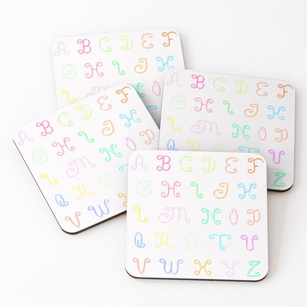 Item preview, Cute Pastel Alphabet designed and sold by Minaficent.