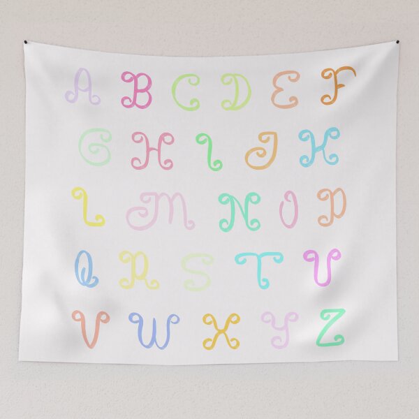Item preview, Cute Pastel Alphabet designed and sold by Minaficent.