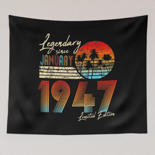 Item preview, Legendary Since Bday January 1947 Vintage 75th Birthday  designed and sold by mchargue12.