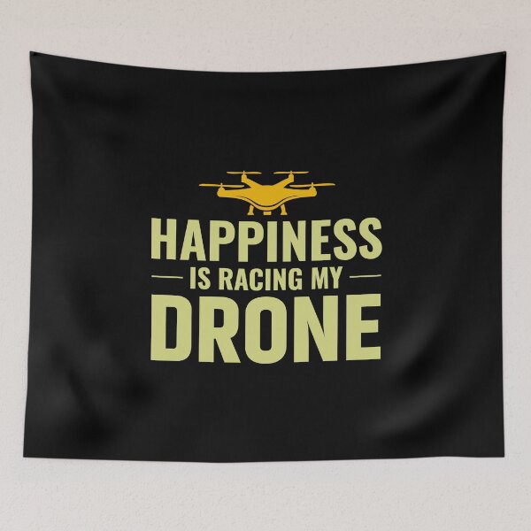 Aperçu de l'œuvre Drone Flying Quadcopters Pilote RC Air Racing créée et vendue par TastefulTees.