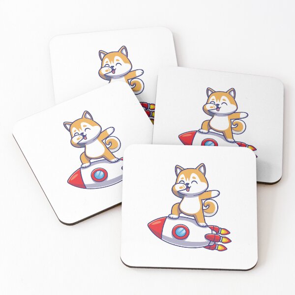 Item preview, Cute husky dog dabbing on rocket - Dog & Rocket  designed and sold by ZafranOnline.