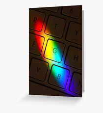 Red, Yellow,Green, Blue Greeting Card