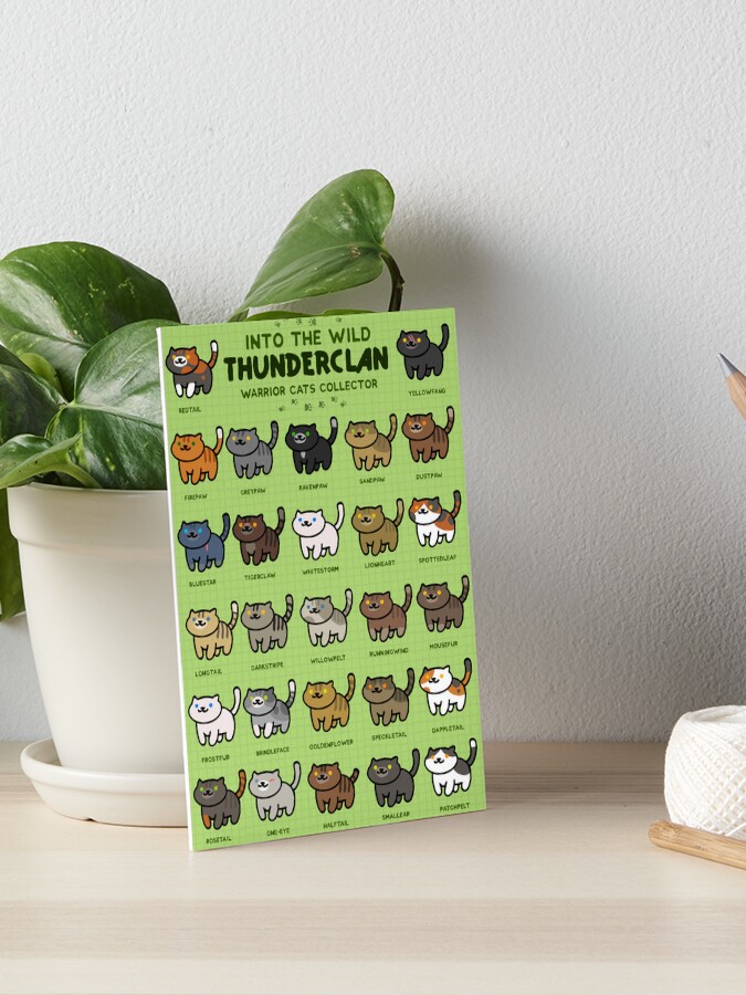 Warrior Cats Sticker Sheet - Thunder Clan 2