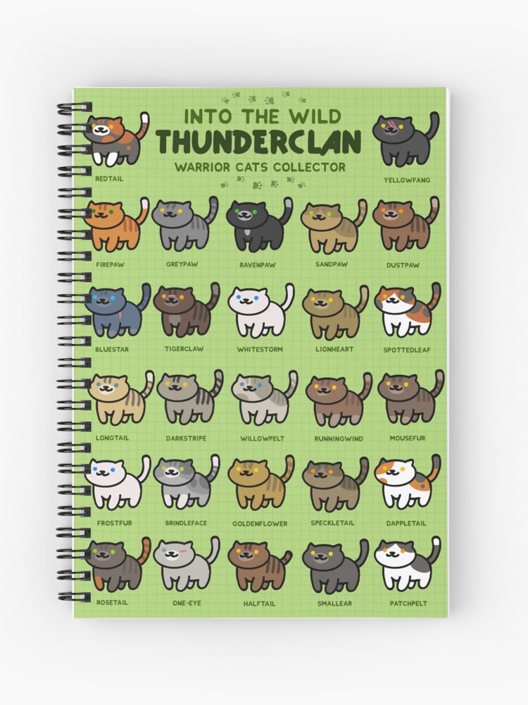 Warrior Cats Sticker Sheet - Thunder Clan 2 – Shinepaw Design