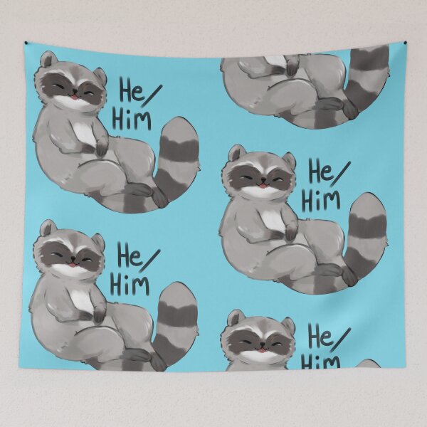 Item preview, He / Him Trash Panda designed and sold by Sleepy-studio.