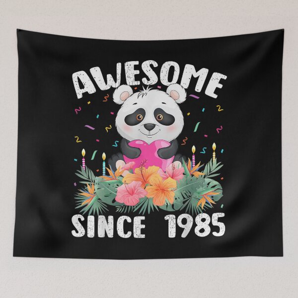 Artikelvorschau, 37 Years Old Panda Lover Awesome Since 1985 37th Birthday entworfen und verkauft von mchargue12.