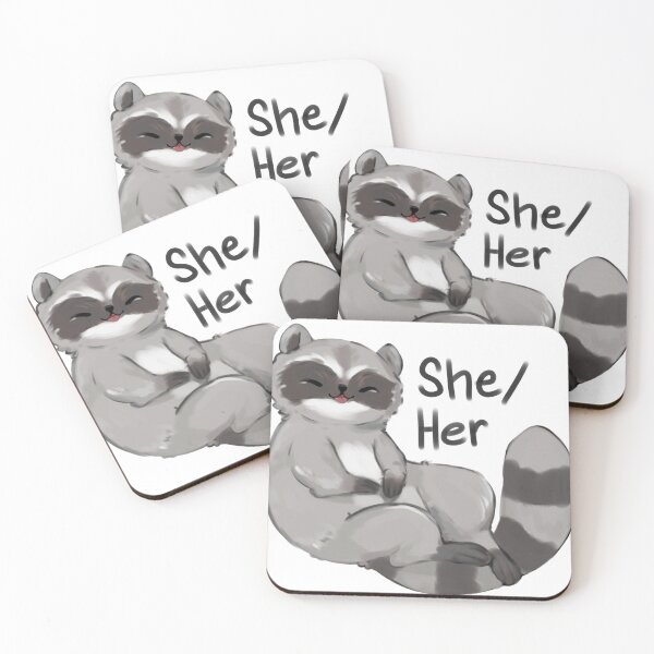Item preview, She / Her Trash Panda designed and sold by Sleepy-studio.