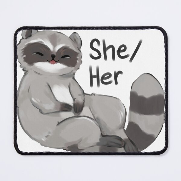 Item preview, She / Her Trash Panda designed and sold by Sleepy-studio.