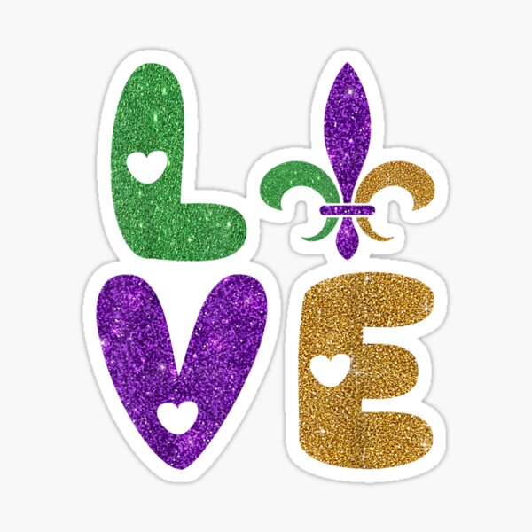 Mardi Gras Sticker Sheet Mardi Gras Stickers Mardi Gras Stickers Voodoo  Stickers Mardi Gras Beads Stickers King Cake Decal Sitcker 