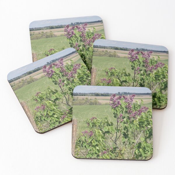 Item preview, lilac bush in farm field designed and sold by My-Cameras-Eye.