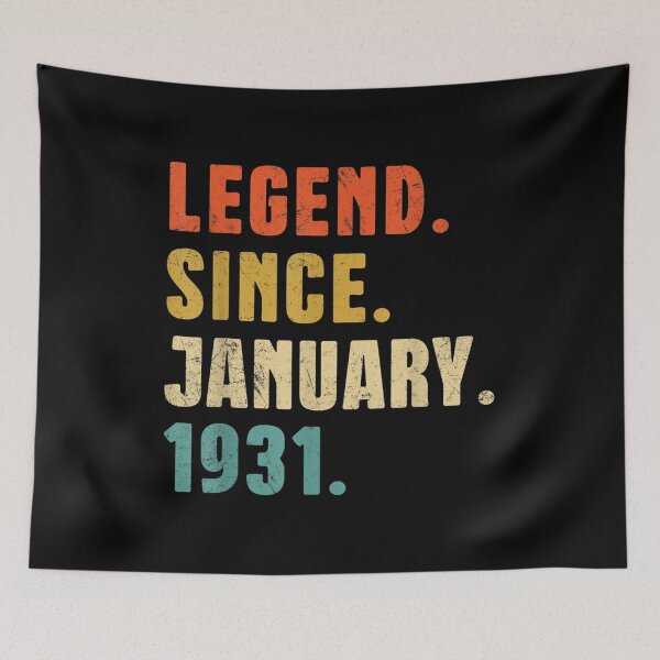 Item preview, Funny Legend Since January 1931 91st Birthday 91 Year Old  designed and sold by mchargue12.