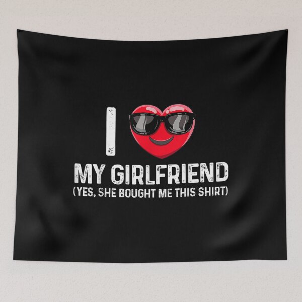 Item preview, I Love My Girlfriend She Is My Valentine Heart Sunglasses designed and sold by mchargue12.