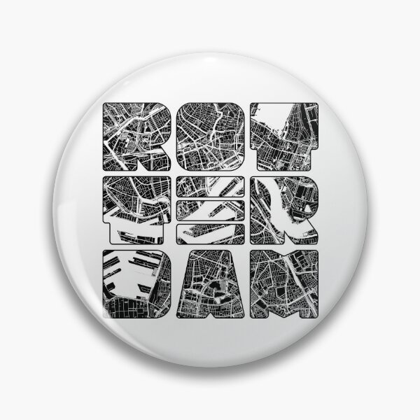 Item preview, Rotterdam Map Art Netherlands Holland Dutch Black White designed and sold by cashewdays.