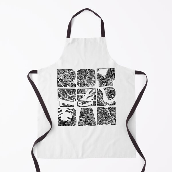 Item preview, Rotterdam Map Art Netherlands Holland Dutch Black White designed and sold by cashewdays.